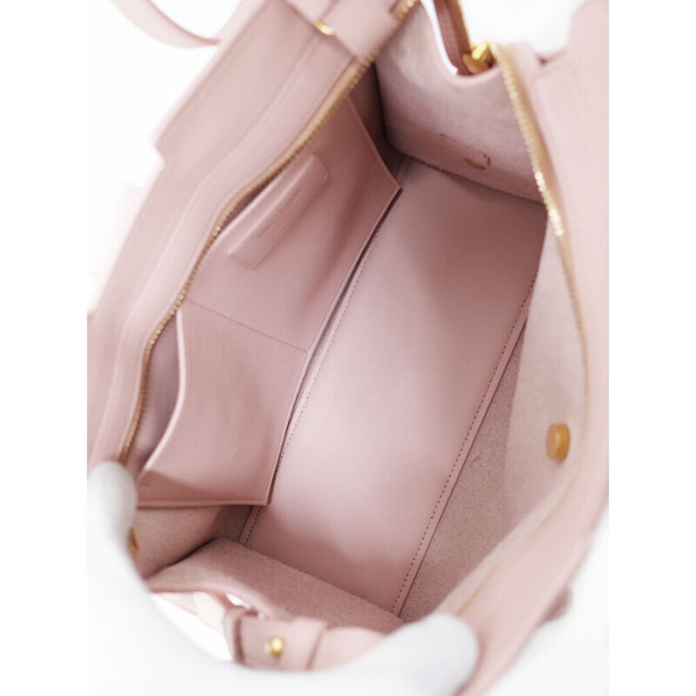 SAINT LAURENT PARIS Monogram Cabas 2way Leather HandBag - Picture 3 of 9